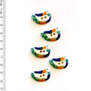 Incomparable Buttons - Mallard Ducks L081 - Card of 5