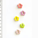 Incomparable Buttons - Small Flowers - Card of 5
