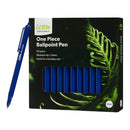 Icon One Piece Ballpoint Pen Blue, Pack of 50