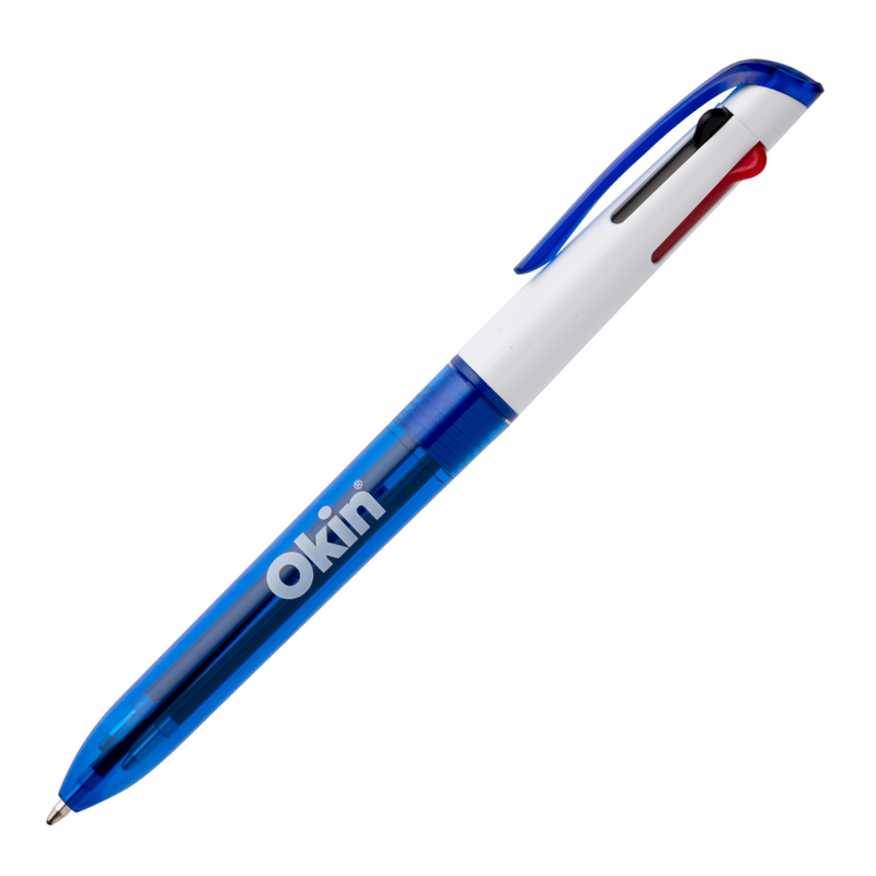 Okin Ballpoint 4 Colour Pen - Pack Of 12