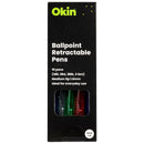 icon ballpoint retractable pens medium pack of 10