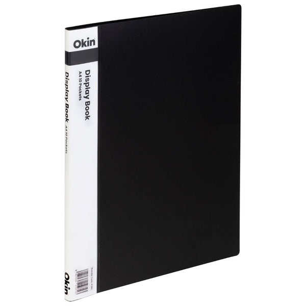 Icon Display Book A4 With Insert Spine 10 Pocket#Colour_BLACK