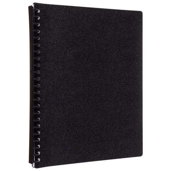 Icon Refillable Display Book 20 Pocket#Colour_BLACK 