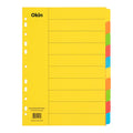 Icon Cardboard Dividers 10 Tab#Colour_ASSORTED