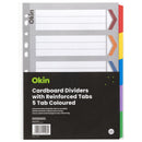 Icon Cardboard Dividers With Reinforced Tabs 5 Tab