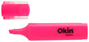 Okin Highlighter Chisel Tip - Pack Of 6