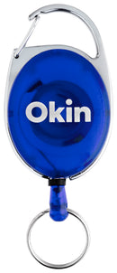 Okin Retractable Snap Lock Key And Id Card Holder - Bag Of 50