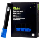 Okin Permanent Marker Bullet Tip - Packs Of 12