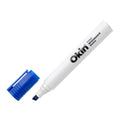 Okin Chisel Tip Whiteboard Markers Pack of 12#Colour_BLUE