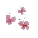 Jenni B Baby Pink Wire Butterfly Embellishments 10 Pieces