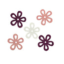 Jenni B Fabric Glitter Flowers 25mm Pack of 50