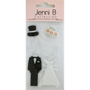 Jenni B Stickers Bride & Groom Sheet of 4