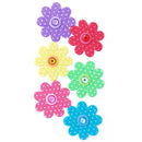 Jenni B Stickers Polka Dot Flowers Sheet of 6