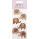 Jenni B Stickers Elephants Sheet of 6