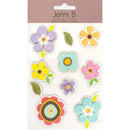 Jenni B Stickers Flowers Sheet of 10