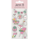 Jenni B Stickers Baby Food Time Pink Sheet of 11