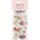 Jenni B Stickers Vintage Floral Sparkle Sheet of 11
