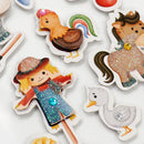 Jenni B Stickers Farm Life Sheet of 17