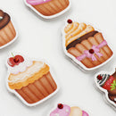 Jenni B Stickers Cupcake Sparkle Sheet of 8