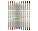 Jovi Lettering Double Tip Brush Marker Set of 12