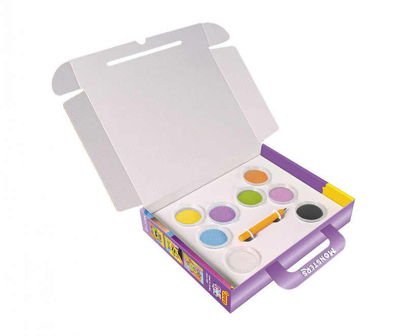 Jovi PLAY&FUN Monsters Sand Painting Kit of 11 Pieces