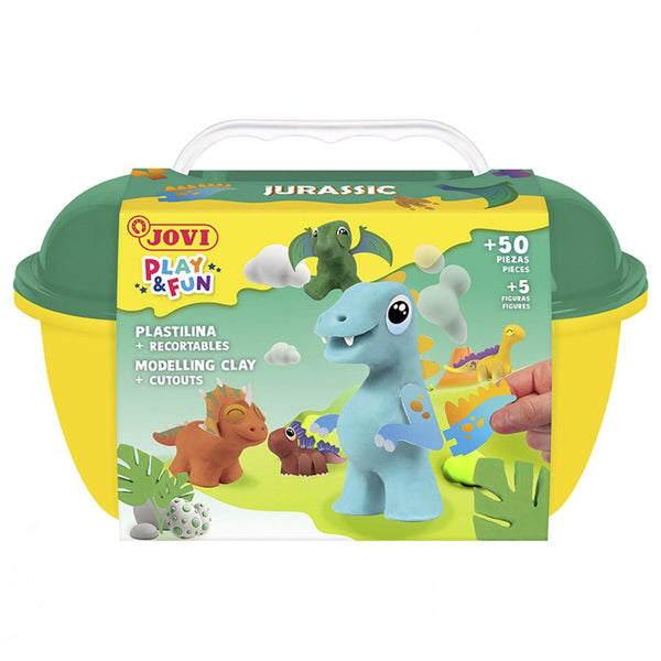 Jovi PLAY&FUN Jurassic Modelling Clay Trunk of 55 Pieces
