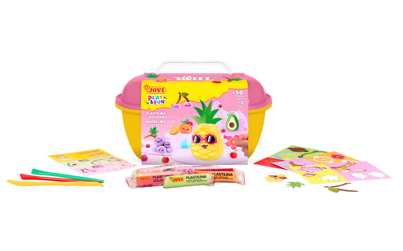 Jovi PLAY&FUN Sweet Modelling Clay Trunk of 55 Pieces