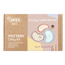 Jovi DIY Pottery Clay Kit Air Dry & Letter Stamps
