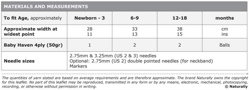 Knitting Pattern K509 - Kids Poncho 0-18 Months 4ply Yarn