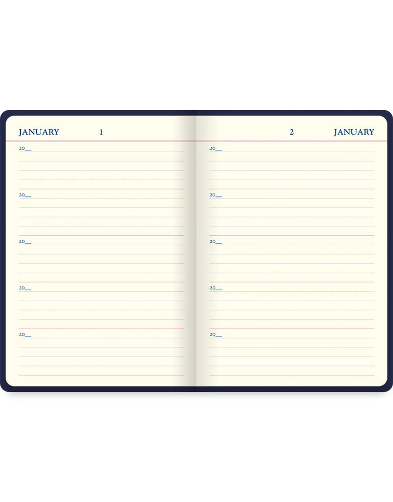 Letts 5 Year A5 Undated Icon Navy Blue Journal