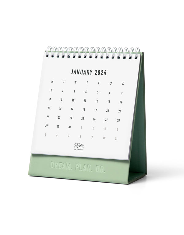 Letts of London Conscious Desk Calendar 150x180mm Sage