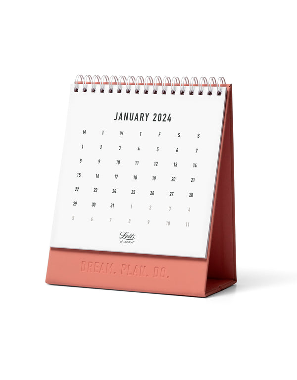 Letts of London Conscious Desk Calendar 150x180mm Clay