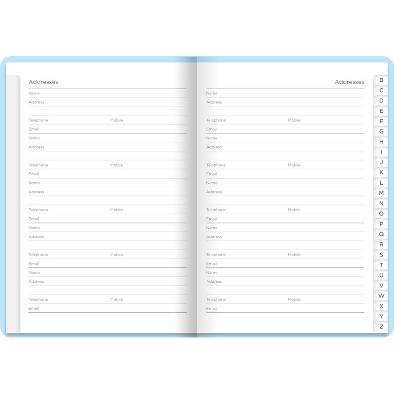 Letts A6 Pastel Address Books