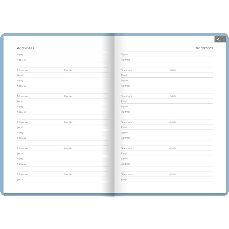 Letts Conscious A5 Ocean Address Book