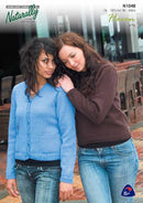 Naturally Pattern Leaflet Haven Womens/Button Up Sweater N1048