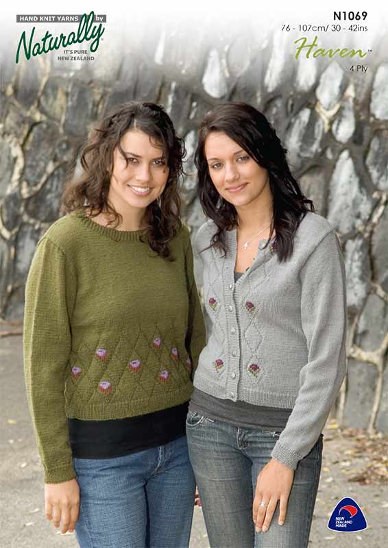 Naturally Pattern Leaflet Haven Womens/Sweater N1069