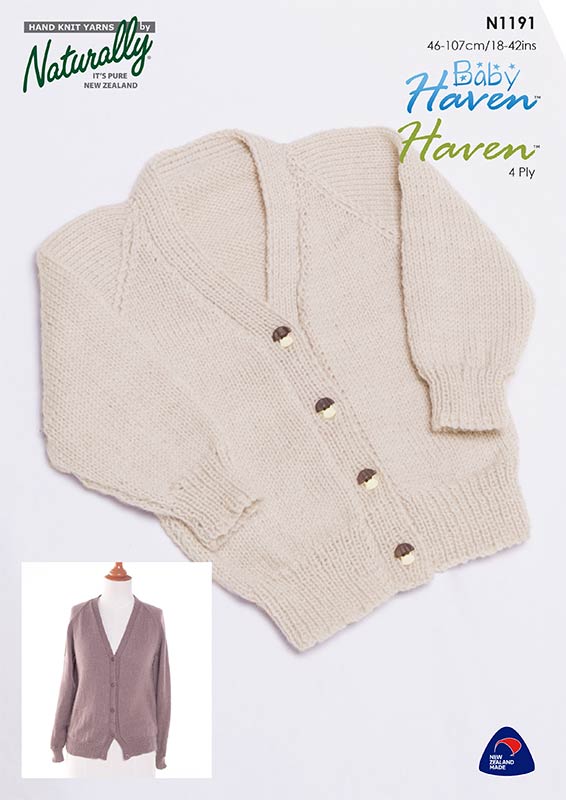 Naturally Pattern Leaflet Baby Haven Womens/Sweater N1191