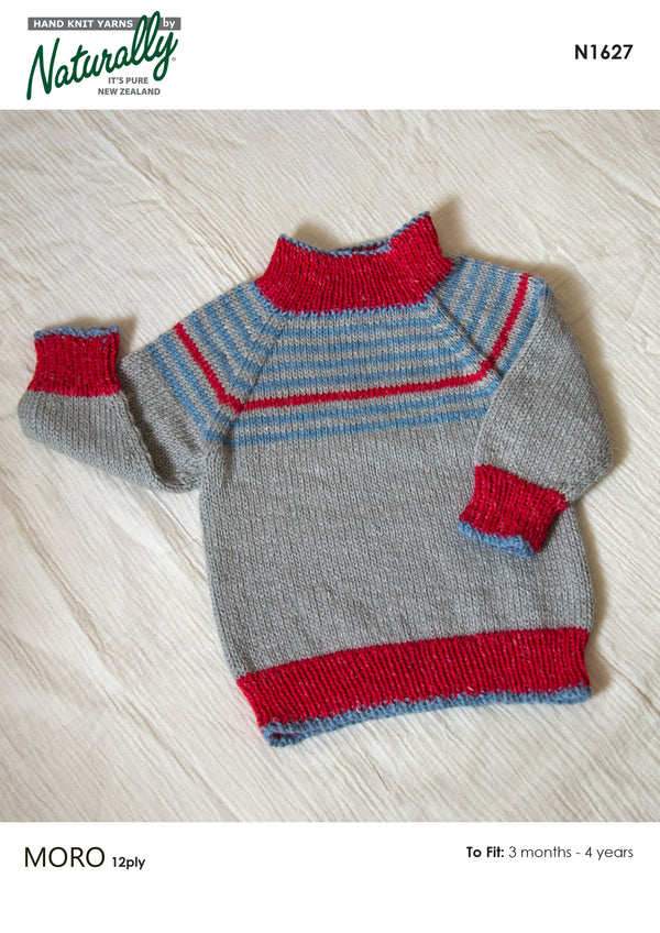 Naturally Pattern Moro 12ply Pattern Kids/Sweater N1627