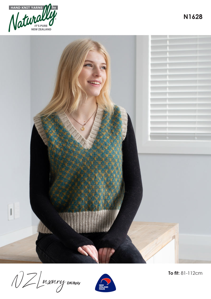 Naturally Pattern NZ Luxury DK Pattern Womens/Vest N1628
