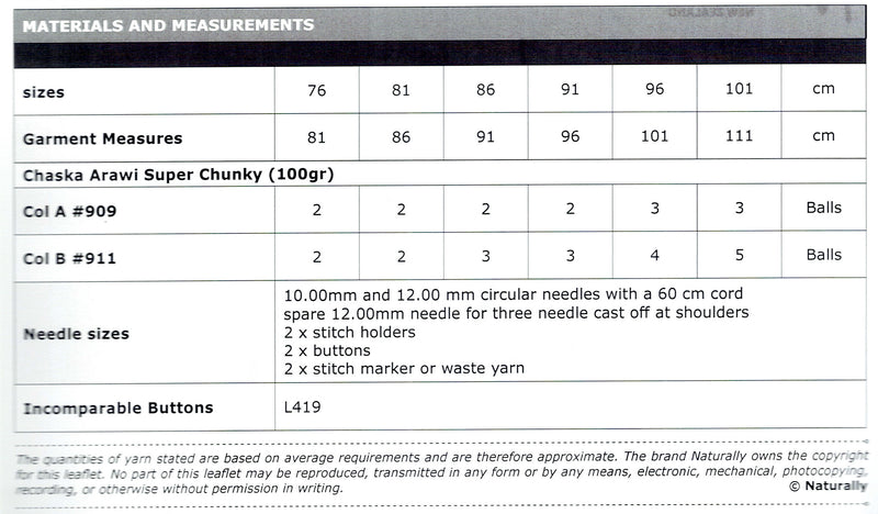 Knitting Pattern N1651 - Womens Vest 76-101cm Super Chunky Yarn