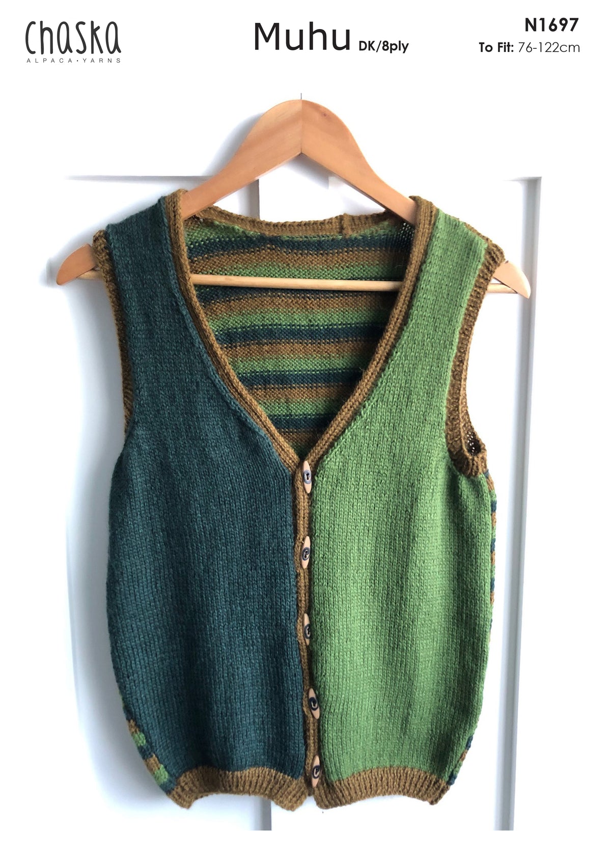 Chaska Patterns Knitting Pattern N1697 - Womens Vest 30-48