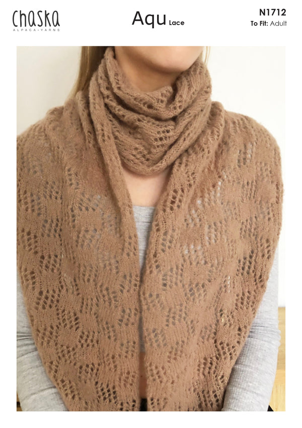 Naturally Pattern Chaska Aqu Lace Womens/Scarf N1712