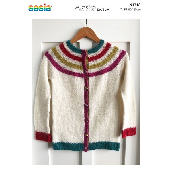 Naturally Pattern Leaflet Sesia Alaska DK/8ply Womens/Cardigan N1718