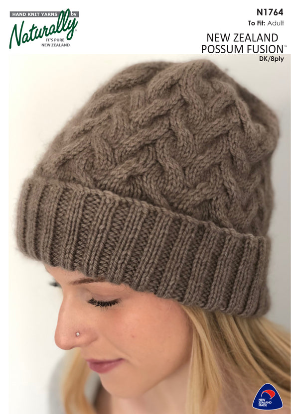 Naturally Pattern Leaflet Possum Fusion Womens/Hats N1764