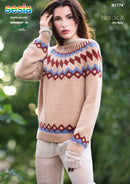 Naturally Pattern Leaflet Sesia Nordica Print Womens/Sweater N1774