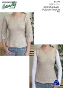 Knitting Pattern N1779 - Womens Sweater 30-44" 4ply Yarn