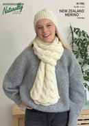Knitting Pattern N1782 - Womens Hats & Scarves OS Chunky Yarn