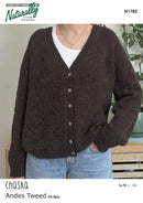 Knitting Pattern N1785 - Womens Cardigan S-3XL 8ply Yarn