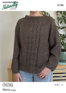 Knitting Pattern N1788 - Womens Sweater S-3XL 8ply Yarn