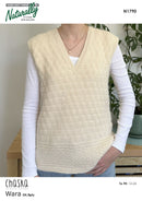 Knitting Pattern N1790 - Womens Vest 12-24 8ply Yarn